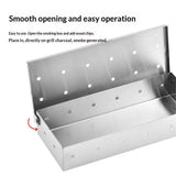 Grillaholics Smoker Box for Gas & Charcoal Grills – Large Stainless Steel Wood Chip Container for Smoking Meat – Grilling Accessories for BBQ Lovers – Grilling Gift for Men