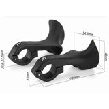 Bike Handlebar Ends Ergonomic No-Slip  Mountain Bike Road Cross-Country Bicycle Handlebar Extender Bar Ends Suitable for 21.8-22.2mm Handlebar