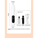 Pet Micro Precision Trimmer, Multifunctional Pet Hair Clippers for Grooming with LED Light, Low Noise Waterproof Rechargeable Pet Paw Trimmer for Pet Paws,(White)
