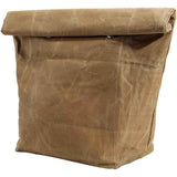 Waxed Canvas Lunch Bag – Reusable Insulated Paper Bag-Style Lunchbox for Adults – Leakproof & Durable Sack Lunch Box for Work, Picnic & Travel