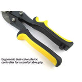 10 Inch Aviation Tin Snips, Cr-Mo Aviation Snips for Cutting Metal Sheet, Heavy Duty Sheet Metal Cutter Shear, Straight Cut, High Leverage Aviation Snip,