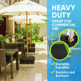 Square Umbrella Base Weight, 18" ~ Fits Any Offset, Cantilever & Any Outdoor Patio Umbrella Stand ~ Easy Set up(Without Sand)