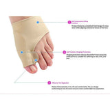 2 pair Relief Sleeve Pads & Corrector for Men & Women | Cushioned Support for Toe Alignment & Pain Relief | 2 Pair (35-40（S)）