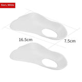 Shoe Pads 1 Pair Arch Support Inserts Plantar Insoles for Flatfoot Corrector Shoe Pads with Hole (White) Heel Spurs Insoles（L）