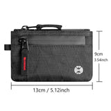 Zip Pouch Black Small Cash and Card Zip Wallet,Weatherproof Fabrics, Zipper, Pouch for Men Travel (black)