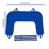 U-Shaped Positioning Sheet - Transfer Sheet for Turning and Repositioning, Multipurpose Bed Pad with Reinforced Handles, Turning Device for Elderly, Bed Patients