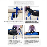 U-Shaped Positioning Sheet - Transfer Sheet for Turning and Repositioning, Multipurpose Bed Pad with Reinforced Handles, Turning Device for Elderly, Bed Patients