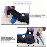 U-Shaped Positioning Sheet - Transfer Sheet for Turning and Repositioning, Multipurpose Bed Pad with Reinforced Handles, Turning Device for Elderly, Bed Patients