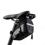 Bike Saddle Seat Bag – 1.2L Bicycle Saddle Bag Keep Bike Accessories – Bike Under Seat Pack for Essentials – Quick Release Bike Pouch – Reflective Stripes for Mountain Road Bikes