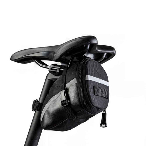 Bike Saddle Seat Bag – 1.2L Bicycle Saddle Bag Keep Bike Accessories – Bike Under Seat Pack for Essentials – Quick Release Bike Pouch – Reflective Stripes for Mountain Road Bikes