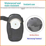 2 pack Waterproof Ostomy Bag Cover Belt Adjustable Washable Colostomy Bag Covers Protector Reusable Stoma Urostomy Ileostomy Pouch Supplies Leak-proof Odour Masking Noise Reduction