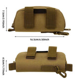 Eyeglasses Case Zipper Sunglasses Carrying Bag Nylon Men's Eyeglass Hard Box Cases with Clip,Spacious and Secure（khaki）