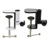 2 pack Universal Shape Table Mounting Clamp for Microphone Suspension Boom Scissor Arm Stand Holder with Adjustable Positioning Screw, Fits up to Desktop -Black