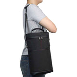 2 Bottle Leakproof Insulated Wine Tote Carrier Bag - Padded Cooler for Travel, Restaurants, Tasting, Parties, Great Gift for Wine Lovers (Only storage bag)