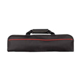5 Pocket Chef Knife Case Roll Bag Bi-Fold (Black) Lightweight - Durable double-layer Oxford fabric – Perfect for the Busy Traveling Chef