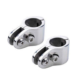 Top Fittings,Top Rail Mounts Jaw Slide,Eye End Caps External Stainless Steel 1 Pair Boat  Top Hinged Jaw Slide Rail Mount 316 Stainless Steel Marine Hardware