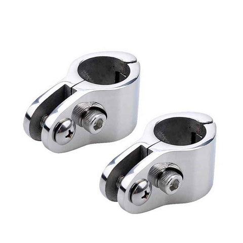 Top Fittings,Top Rail Mounts Jaw Slide,Eye End Caps External Stainless Steel 1 Pair Boat  Top Hinged Jaw Slide Rail Mount 316 Stainless Steel Marine Hardware