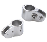 Top Fittings,Top Rail Mounts Jaw Slide,Eye End Caps External Stainless Steel 1 Pair Boat  Top Hinged Jaw Slide Rail Mount 316 Stainless Steel Marine Hardware
