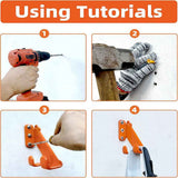 Chainsaw Hanger, 2 Pack Chainsaw Wall Mount, Heavy Duty Chainsaw Holder, Garage Organization Garage Storage Shed Organizer Mounted Chainsaw Rack