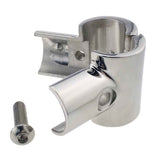 Heavy Duty Boat Hand Rail Fitting- Polished 90 Degree T/Tee Hinged/Split Fitting 1" Tube 316 Stainless Steel Cast Hand Rail Tube Connectors, Heavy Duty Nipples Connector Spare Part