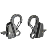 4pcs Stainless Steel Boat Fender Clips Quick Release Clips Boat Bumper Buoy Holders for Rail, Clamp on 5/8" Rope for Fastening Fender Lines, Ideal for Docking