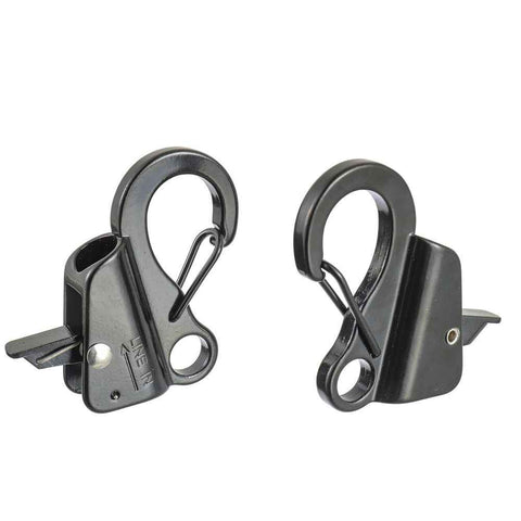 4pcs Stainless Steel Boat Fender Clips Quick Release Clips Boat Bumper Buoy Holders for Rail, Clamp on 5/8" Rope for Fastening Fender Lines, Ideal for Docking