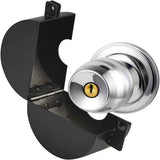 Metal Gate Valve Locking Device with Lock - Gas Valve Locks, Water Spigot Lock,Dia Valve Handles, Prevent Water Theft, Unauthorized Water Use (Black)
