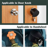 Metal Gate Valve Locking Device with Lock - Gas Valve Locks, Water Spigot Lock,Dia Valve Handles, Prevent Water Theft, Unauthorized Water Use (Black)