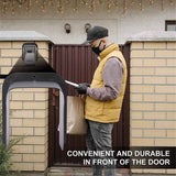 Ring Doorbell Cover Weatherproof, Large Metal Ring Doorbell Protector, Access Control Rain Cover, Outdoor Keypad Cover Protector, Ring Video Doorbell Waterproof Cover, Camera Doorbell Cover Black