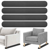 4 Pack Non-Slip Furniture Rail Pads for Recliners,Sofa,couches.Rubber Recliner Chair Floor Protectors,Pads to Keep Furniture from Sliding for Hardwood, Carpet, Marble Floor. 30''x4.5''