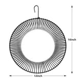 songbird  Whole Peanut Black Wreath Feeder for Squirrels and Blue Jays Hanging Peanut Wreath Feeder, Round Metal Hanging Bird Feeder for Feeding Birds and Squirrels,