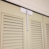 Metal Bifold Door Lock - Double Door Locks Keep Cats&Dogs Out of Closets, Cabinets, Pantry - No Need Install (2PC)