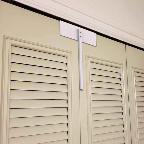 Metal Bifold Door Lock - Double Door Locks Keep Cats&Dogs Out of Closets, Cabinets, Pantry - No Need Install (2PC)