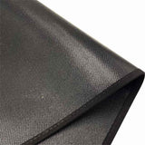 Fireproof Fireplace Mat & Hearth Rug 19.7*39.4Inch Half Round Hearth Stove Rug Protects Floors, Decks and Patios from Sparks Embers, Black
