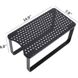 Water Filter Dispenser Stand with Drip Tray - 7.9''W x 14.9''D x 6.8''H, Metal Stand Designed For Filter, Compatible with Zero Water, PUR, Waterdrop etc.