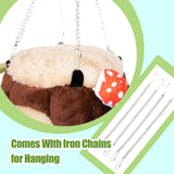 Guinea Pig Hamster Bedding or Hideout for Mouse Mice Rat Ferret Bunny Fluff Bedding Bed House Cage Accessories, （S）