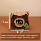 Guinea Pig Hamster Bedding or Hideout for Mouse Mice Rat Ferret Bunny Fluff Bedding Bed House Cage Accessories, （S）