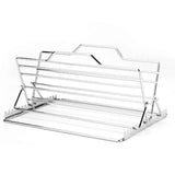 Adjustable Roasting Rack for 27.6 * 26.2 * 1.8cm, Stainless Steel Turkey Rack Insert - Fits Oven, Smoker & Grill, Dishwasher Safe Non-Stick