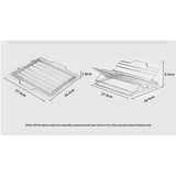 Adjustable Roasting Rack for 27.6 * 26.2 * 1.8cm, Stainless Steel Turkey Rack Insert - Fits Oven, Smoker & Grill, Dishwasher Safe Non-Stick