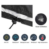 Outdoor Patio Furniture Covers Stacked Chairs , Lounge Chair Covers Outdoor Stack Chairs for All Weather Protection, Black, 65*65*120cm