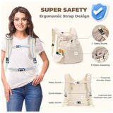 Dog Front Carrier Backpack, Adjustable Pet Dog Carrier Backpack Ventilated Mesh Dog Travel Backpack with Zippered Side Windows for Hiking Traveling for Small Medium Cats Dogs
