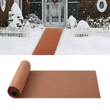 1 Pack 15.7 × 80 Inch No-Slip Ice and Snow Carpet Mats- Natural Coconut Fiber Carpet Anti-Slip Coir Mat for Winter Walkways Front Door Stairs Porch Outdoor Garden Patio Safe &Stable Walking