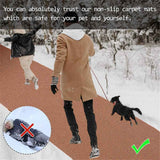 1 Pack 15.7 × 80 Inch No-Slip Ice and Snow Carpet Mats- Natural Coconut Fiber Carpet Anti-Slip Coir Mat for Winter Walkways Front Door Stairs Porch Outdoor Garden Patio Safe &Stable Walking