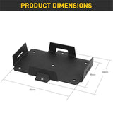 Small Battery Tray Fit 12V-6V /  7AH 8AH 9AH 12AH 15AH Batteries and More, Adjustable Hold-Down Strap Battery Mount Compatible with Boats, Kayaks, Motorcycles, ATVs, Generators, Jetskis