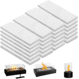 48PCS Ceramic Wool Wick for Tabletop Fire Pit, Table Top Firepit Sponge Fuel Core for Bioethanol Rubbing Alcohol, Suitable for /Flammtal/ Fireplaces, Extend Burning Time