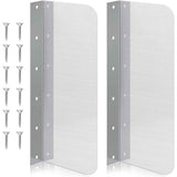 2pcs15 x 6 Inch Stainless Steel Splash Guard Stainless Steel Wall Mount Guard with Screws Screws for Bathroom Sink Side Sink Splash Prep Sinks Protector for Commercial Kitchen Restaurant