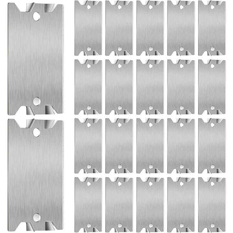 50 Pcs Nail Plates for Wood Studs, 1.5" x 2.5" Cable Wire Protector with Pointed Prongs, Steel Safety Plates, Anti Nail Protection for Protects Plumbing and Wiring
