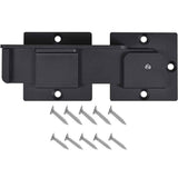 7.5" Flip Gate Latch Lock with Padlock Holes, 4mm Heavy Duty Aluminum Alloy Door Latch for Outdoor Wooden Fence, Swing and Sliding Open Gate, Double Gate, Barn Door, Shed, Vinyl Fence, Yard