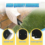 4 Pack Gutter Noise Dampener, 3.5 X 11.8 in Rain Noise Downspout Silencer, Insert Adjustable Downspout Drip Silencer for Outdoor Sound Reducer (3.5 X 11.8)