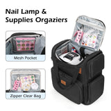 Nail Polish Organizer, Nail Polish Storage Holds 84 Bottles, Nail Organizers and Storage Bag Travel Case -Black In Australia - Darrahopens